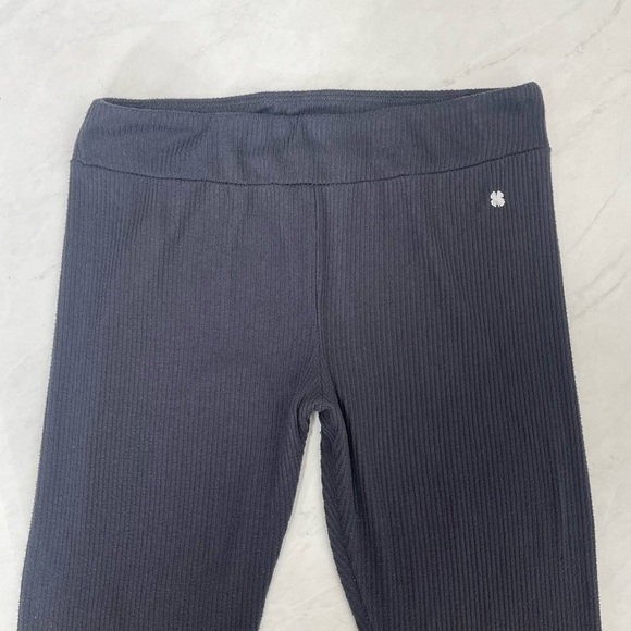 Lucky Brand Gray Ribbed Knit Leggings Size Medium - Picture 3 of 6